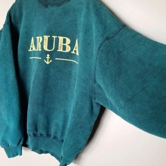 Vintage flex wear XL aruba  stone wash crew neck - Picture 3 of 12